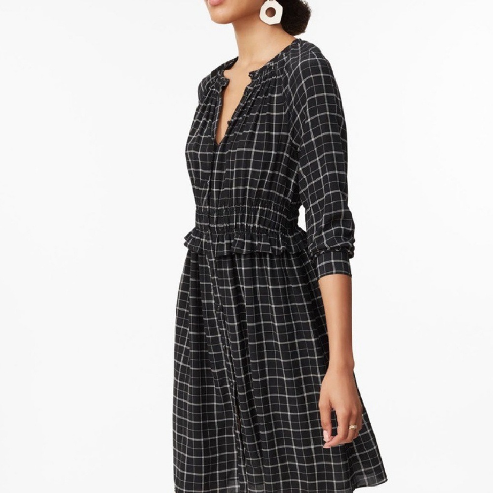 NWT Plaid silk dress
